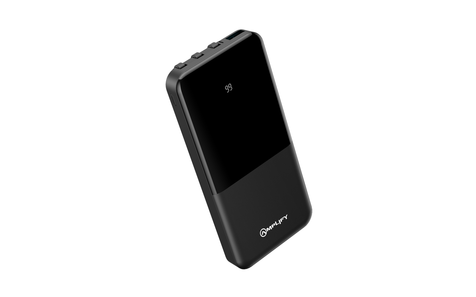 Amplify 10 000mAh Power Bank with integrated cables - black
