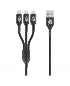 Pro Bass Braided 3-In-1 Charge Cable 
